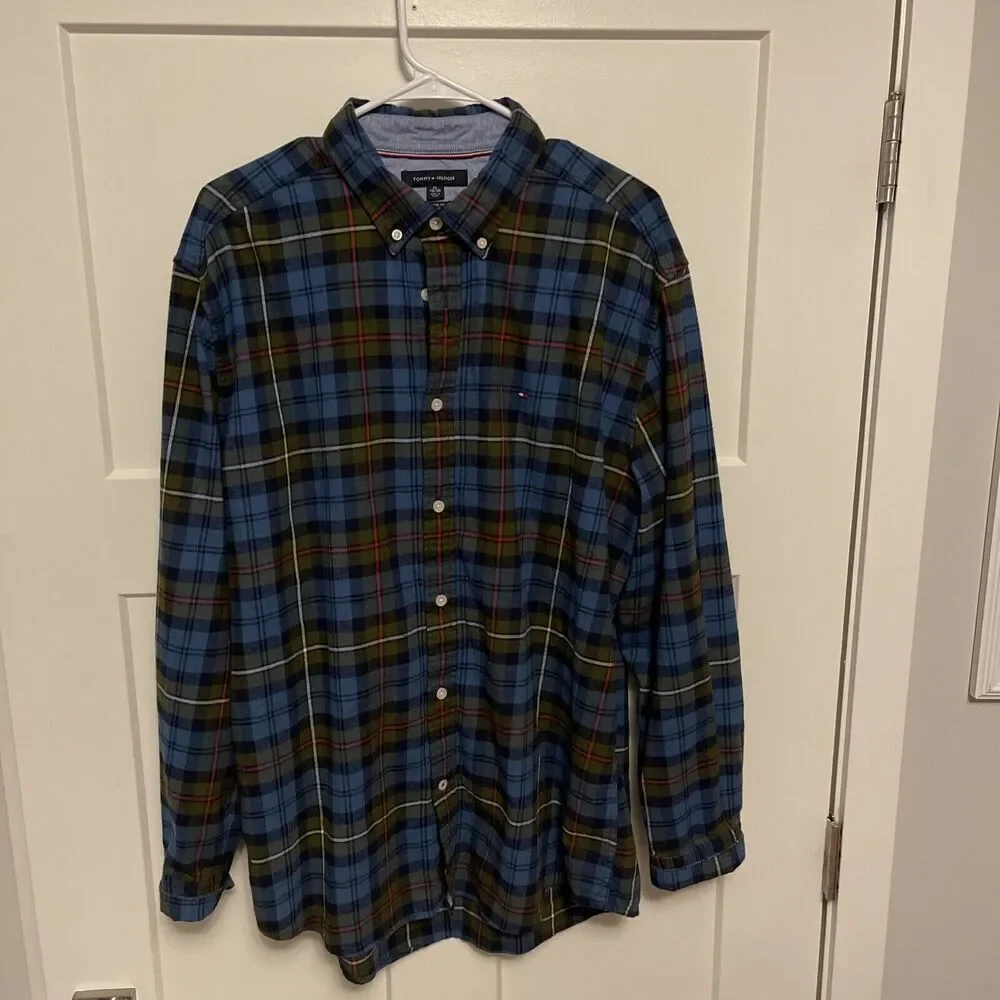 Tommy Hilfiger Button Up Flannel Extra Large - Picture 1 of 3